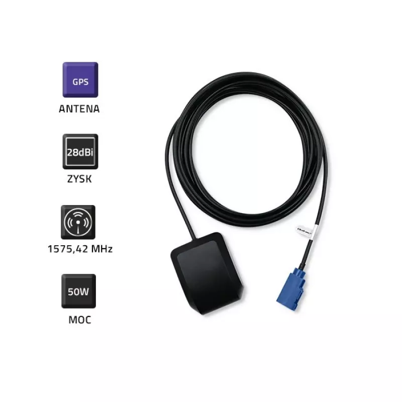 Väline GPS-antenn QOLTEC 57038 28 dBi — suure võimendusega väline antenn GPS-vastuvõtuks