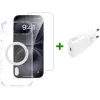 4smarts mobiiltelefoni ümbris Border läbipaistev valge iPhone 17 Air jaoks