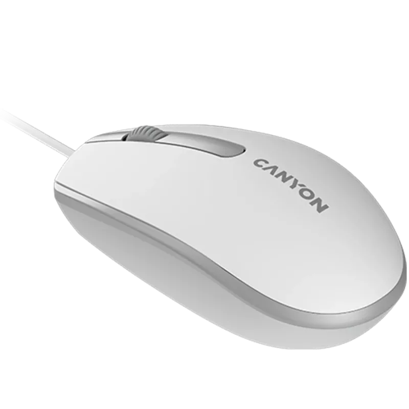 CANYON hiir M-10 juhtmega valge hall