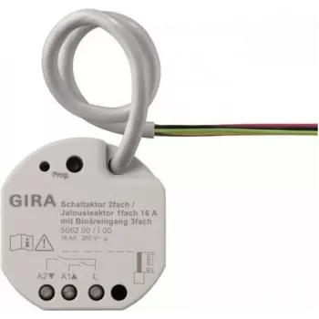 GIRA 506200 lülitus-/rulooajam 2f/1f 16 A UP KNX Secure (506200)