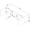 Cama RTV-kapp SIENA 150.5x40x60 kašmiir matt