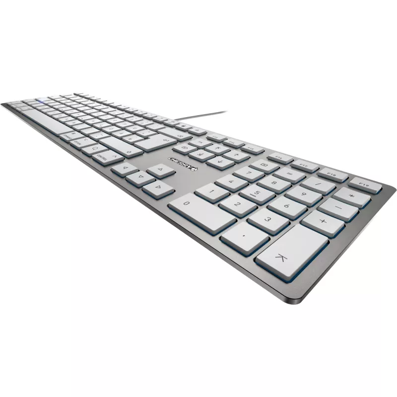 CHERRY KC 6000 õhuke FOR MAC klaviatuur Office USB QWERTZ German Silver