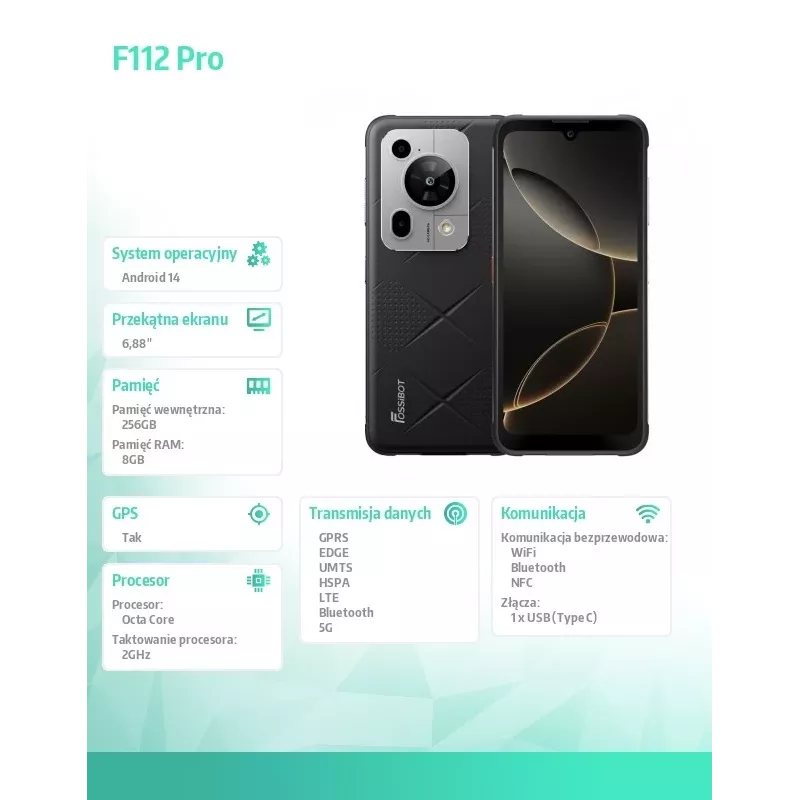 Nutitelefon FOSSiBOT F112 Pro must