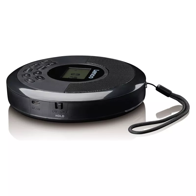Kaasaskantav CD-mängija Lenco CD-340BK — must, kaasaskantav disain