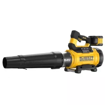 Akutoitega lehepuhur DeWalt DCMBL777X1-QW — harjadeta mootor, 21,5 m³/min, 258 km/h, 9 Ah aku, 3 kiiruse seadistust, 3,2 kg
