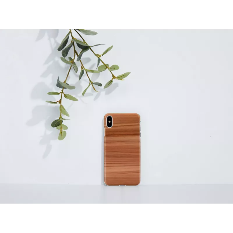 Nutitelefoni ümbris man and wood iPhone XS Max jaoks — Cappuccino Valge