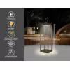 Laetav latern Beper P207ILI102 Corteni viimistlusega, kaasaskantav akutoitel lamp
