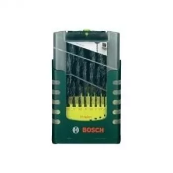Puuriterade komplekt Bosch 2607017153 — HSS, 25 tk, DIN 338, silindriline vars