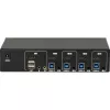 KVM-lüliti Inter-Tech IPC AS-41HUS 4 porti USB