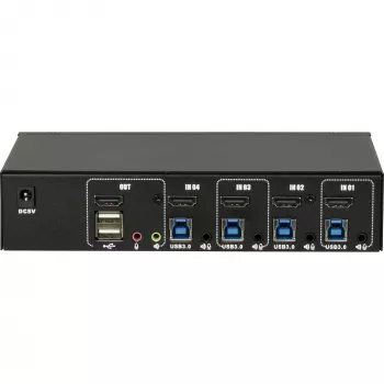 KVM-lüliti Inter-Tech IPC AS-41HUS 4 porti USB