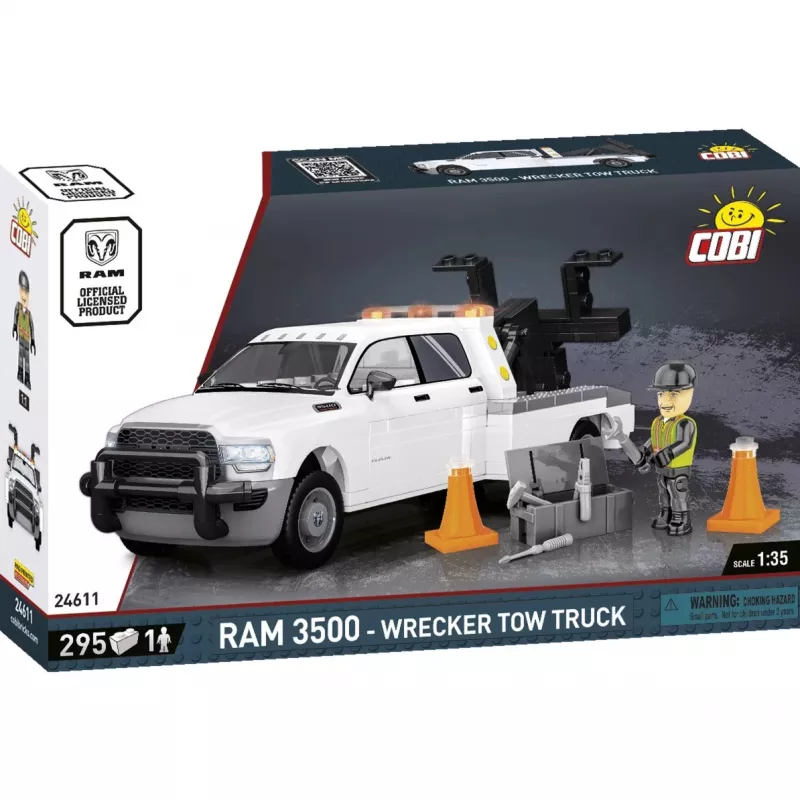Cobi Wrecker Tow Truck RAM 3500 ehitusmänguasi COBI-24611, klotsikomplekt