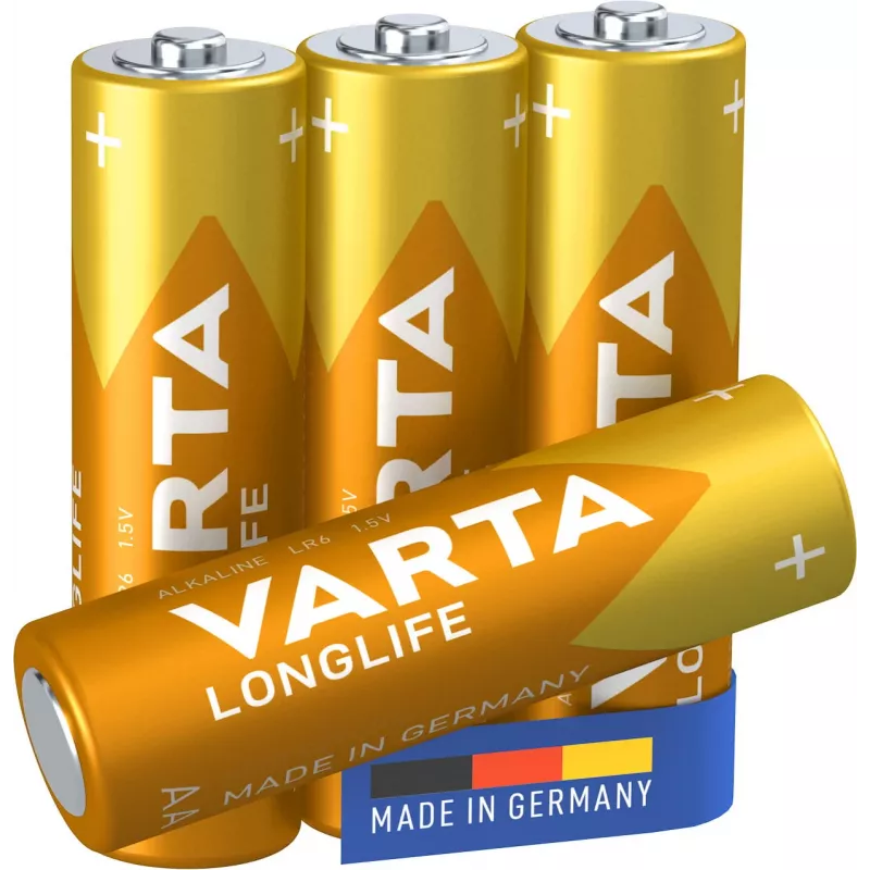Varta Longlife Extra - Patarei 4 x AA-tüüpi leelispatarei (04106101414)