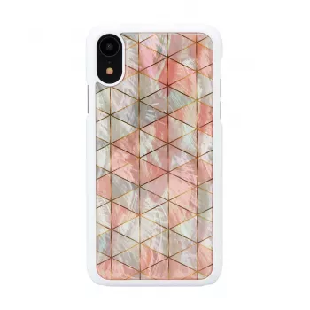 Nutitelefoni ümbris iKins iPhone XR-ile — teemantvalge kaitsekate