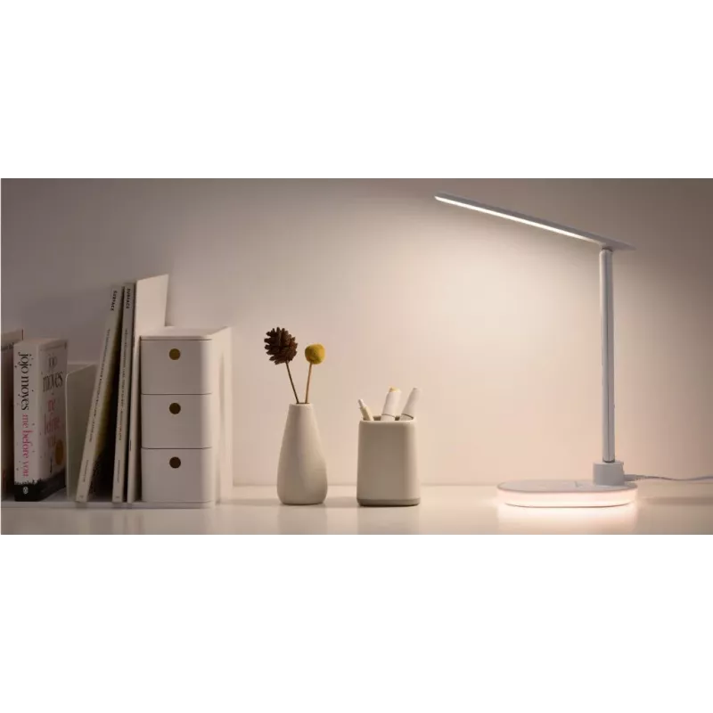 Lauaamp Hawk HW-LAMP03 Valge RGB — reguleeritav LED-lauaamp RGB-valgustusega