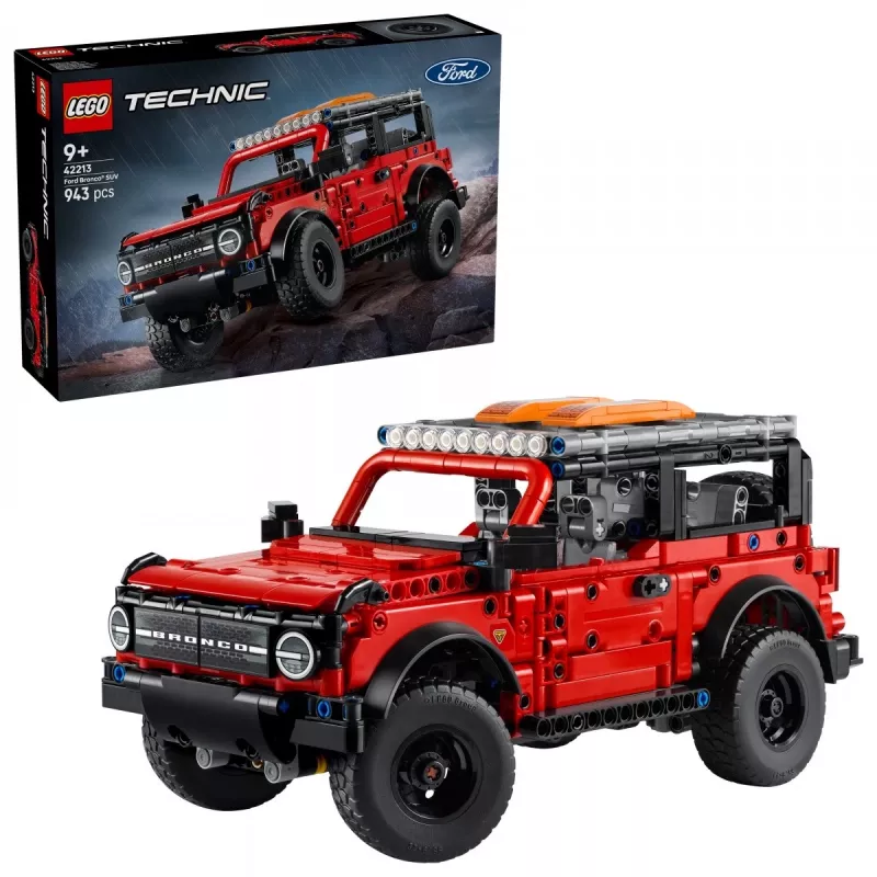 LEGO Technic konstruktsioonikomplekt Ford Bronco Off-Roader 4x4 mudel 42213 — 943 tükki, vanus 9+