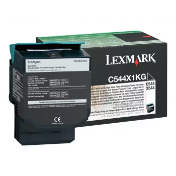 Lexmark C544X1KG – tint must – C544dn, C544dtn, C544dw, C544n, X544dn, X544dn RCS, X544dtn, X544dw, X544n jaoks