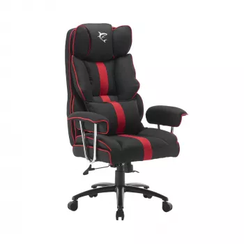 Mängutool White Shark LE MANS — ergonoomiline, reguleeritava kõrgusega, must/punane
