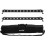 LED-varda komplekt EUROLITE 2x LED BAR-12 QCL RGBW koos pehmekotiga — 2 tk
