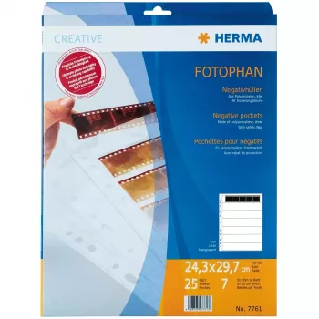 Negatiivide hoiuleht HERMA 7761 7 x 5 negatiiviribale 25 tk