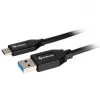 USB 3.2 Gen 2 kaabel, USB-A pistik > USB-C pistik (must, 0,5 meetrit)