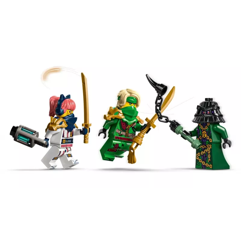 LEGO konstruktsioonimänguasi NINJAGO 71842 Rontu the Master Dragon — 381 tükki, 4 minifiguuri, vitriinimudel 130 mm