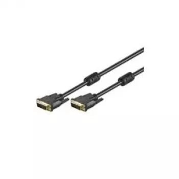 Wentronic Goobay DVI-D FullHD kaabel Dual Link, must, 5 m - 93112