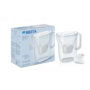 Veefiltri kann BRITA Style Essential — valge, 1,4 L filtreeritud vee maht, 2,4 L paak, ühildub MAXTRA+ Pro kassettidega