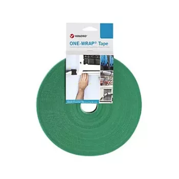 Velcro One Wrap lint Velcro kaabliside polüpropüleenist (PP) roheline, 25 000 mm × 20 mm, 1 tk