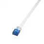 Võrgukaabel LogiLink 0,25m RJ45 Cat6 valge