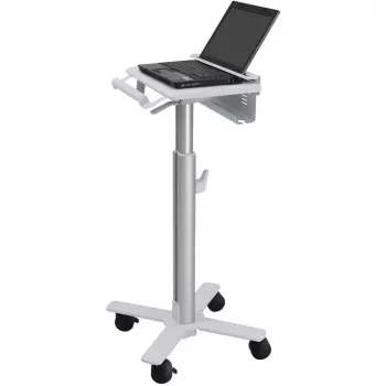 Ergotron StyleView sülearvutikäru, SV10 - käru sülearvutile - meditsiiniline - metall - valge, alumiinium - ekraani suurus: kuni 43,2 cm (kuni 43,20 cm (17)) (SV10-1100-0)