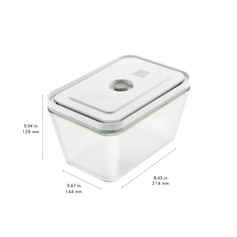 Toidukarpide komplekt ZWILLING FRESH & SAVE Ristkülikukujuline klaas/plast komplekt 3 tk, 0,35/0,75/1,6 L, õhukindel, mikrolaine-/ahju-/külmikukindel