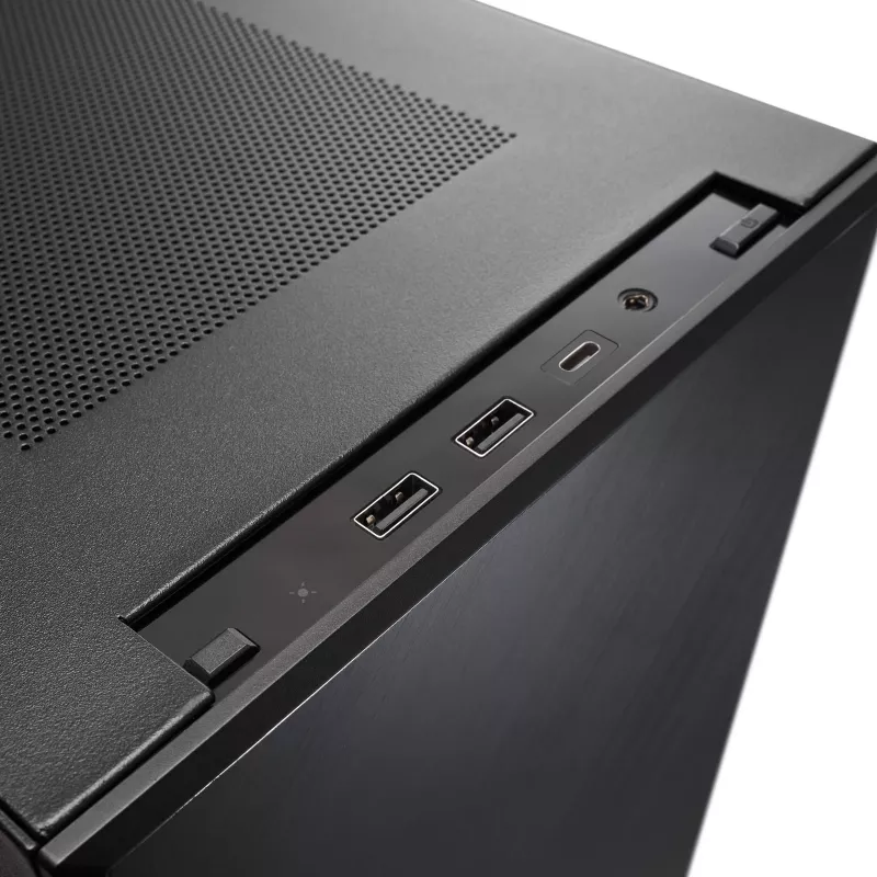 SilverStone SST-SG17B Micro-ATX / Mini ITX korpus - must