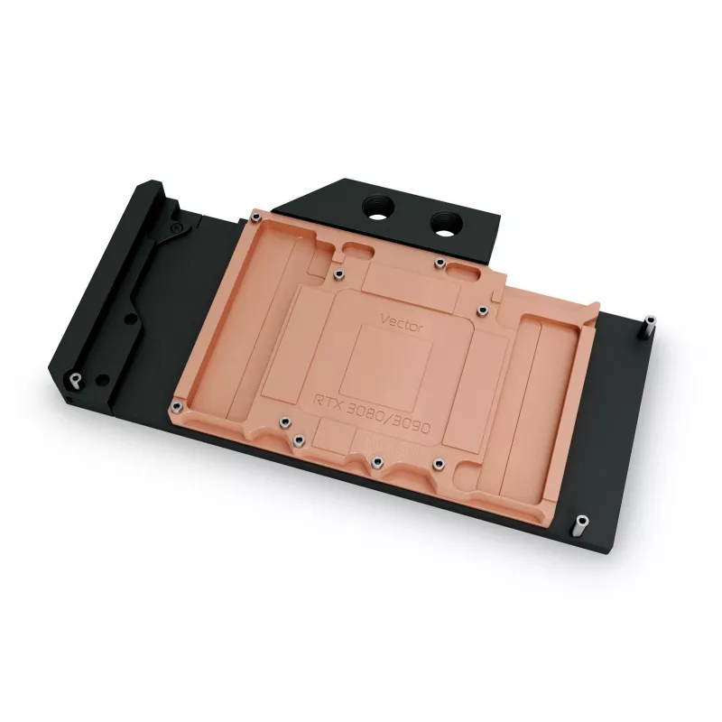 Vesiblokk EK Water Blocks Quantum Vector RTX 3080/3090 — Atsetaal/Vask, Must, 220×124×20,5 mm