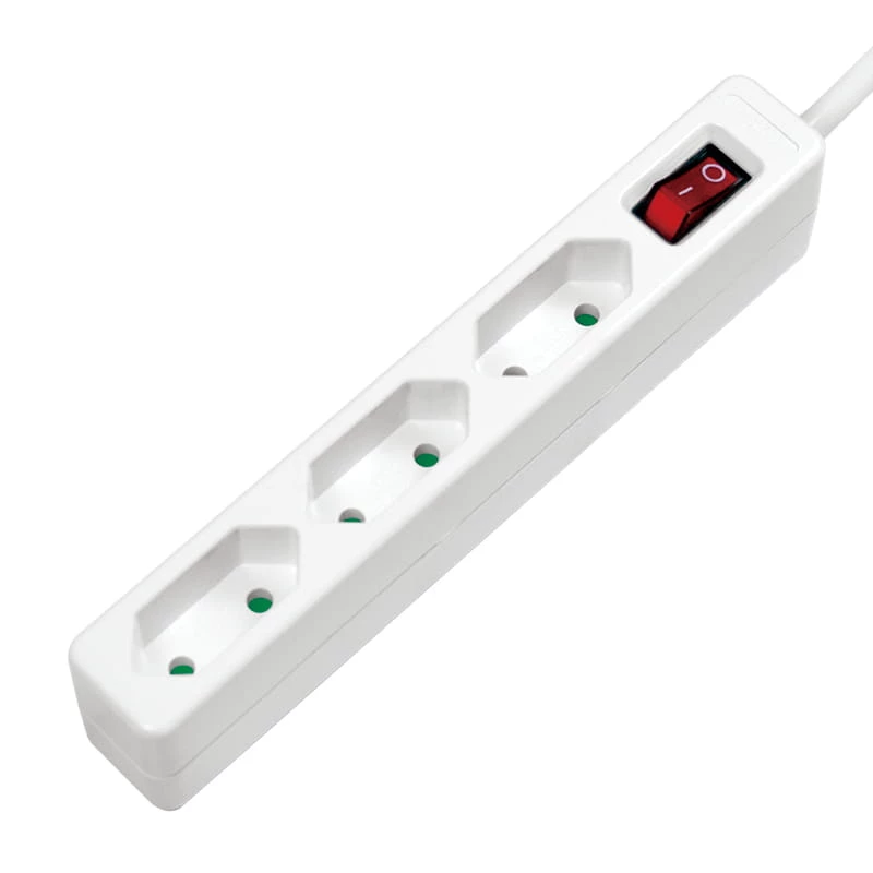 Pikendusjuhe LogiLink LPS230 1.5 m 3 vahelduvvoolupesaga siseruumidesse valge