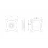 TV-kinnitus Edbak GD03 73,7 cm 10 kg Must