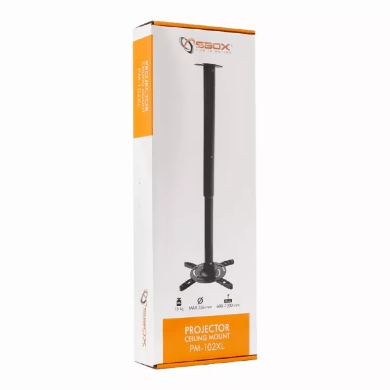 Sbox laekinnitusprojektori kinnitus max336mm 15kg PM-102XL