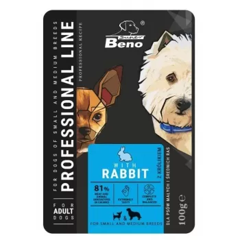 SUPER BENO Adult Small and medium Rabbit - Märg koeratoit - 100 g