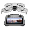Droon DJI Flip 4 48 MP kaameraga, 4K (3840x2160), 3110 mAh aku, 16 m/s, 14 000 m ulatus, 4 rootorit, 0,249 kg, must/valge