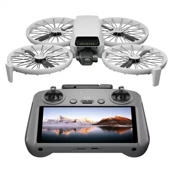 Droon DJI Flip 4 48 MP kaameraga, 4K (3840x2160), 3110 mAh aku, 16 m/s, 14 000 m ulatus, 4 rootorit, 0,249 kg, must/valge