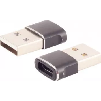 USB A USB-C adapterile ShiverPeaks 14-05034 — USB 2.0, õhuke metallkorpus