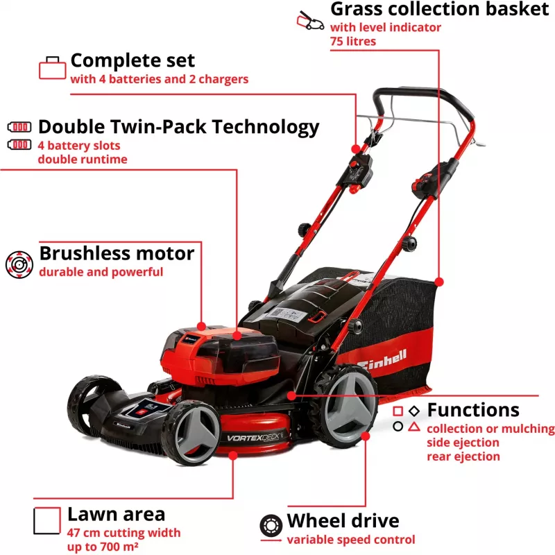 Einhell GE-CM 36/47 S HW Li muruniiduk