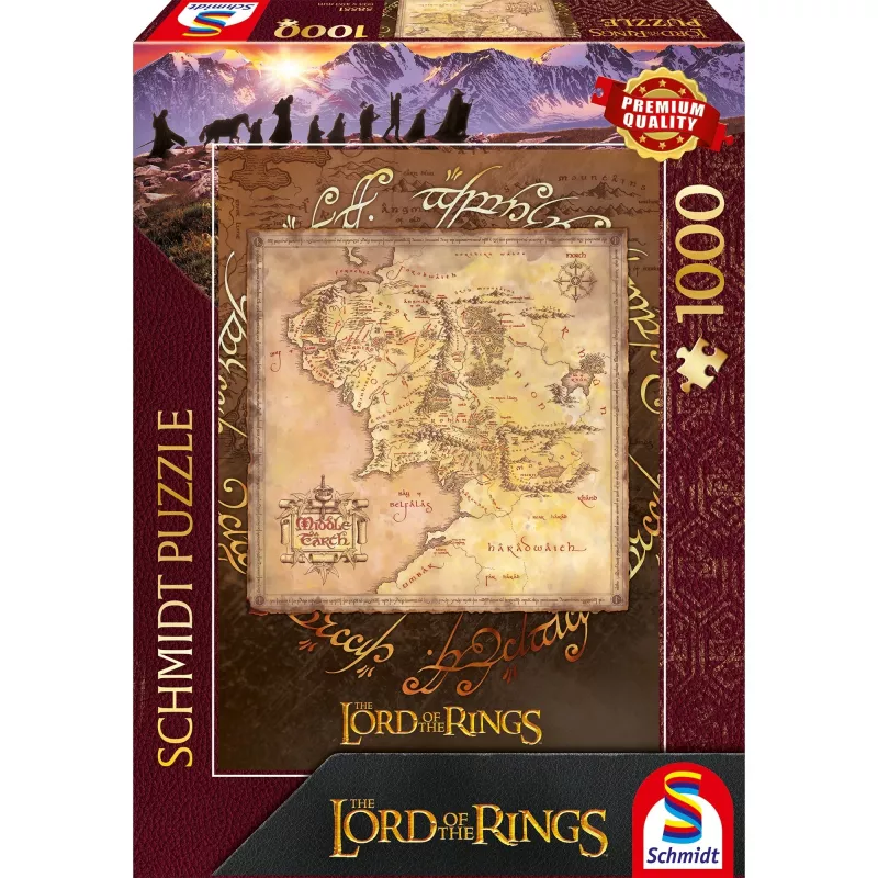 Pusle 1000 tk, schmidt spiele Sõrmuste isand – Keskmaa, kunstiprint