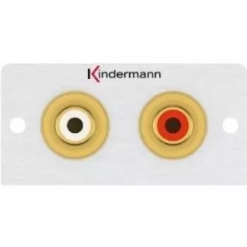 Pistikupesa 2 x RCA Kindermann 7444000510