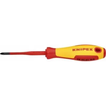 Knipex VDE Plus/miinus-kruvikeeraja suurus PH 1 tera pikkus: 80 mm (98 24 01 SLS)