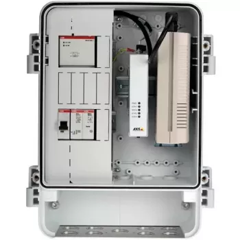 Axis T98A18-VE Media Converter Cabinet A - meediamuundur - GigE - 10Base-T, 100Base-TX, 1000Base-X, 100Base-X - 2 porti - RJ-45 / SFP (mini-GBIC)