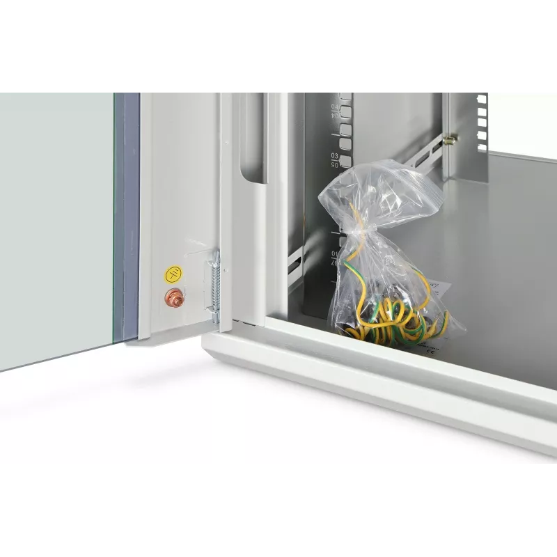 Seinale kinnitatav rack-kapp DIGITUS Dynamic‑N 7U 19 tolli 600x600 mm, monteerimata, IP20, võtmega lukustatav