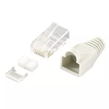 Pistikupesa RJ45 LogiLink MP0021 Hall läbipaistev