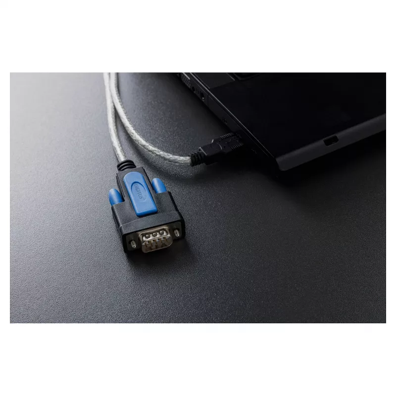 USB 2.0 RS232-le adapterkaabel DIGITUS DA-70170, FTDI kiibistik, 1,8 m, USB Type-A DB9-le