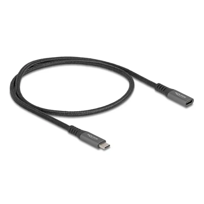 DeLOCK USB-pikenduskaabel USB USB-C isaselt emasele 10 Gbps 0,5 m hall metallist