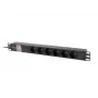 Rack PDU LANBERG PDU-06E-0200-IEC-BK 1U 10A 6x PL toitejaotusseade